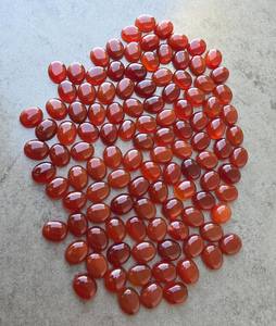 Ónix Rojo Natural Ovalado Cabujón, Piedras Preciosas Calibradas al por Mayor para Joyería, Gema de Cristal Curativa - Product Image 3