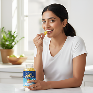 Complément alimentaire GLP en gommes à marque privée pour la gestion du poids chez l'adulte, soutien du métabolisme, coupe-faim, probiotique, berbérine, sans sucre, 60 unités - Product Image 3