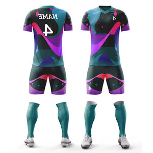 Uniforme Deportivo Personalizado OEM, Traje de Fútbol de Malla 100% Poliéster, Impresión Digital, Uniforme para Clubes de Fútbol y Baloncesto - Product Image 4