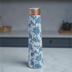 Botellas Metálicas de Cobre Personalizadas con Adhesivo Esmaltado, 100% Cobre, 950 ML, Doble Pared, Ecológicas, para Suministros de Tiendas de Salud - Product Image 6