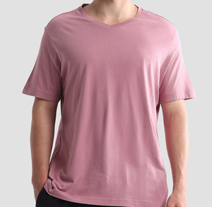 Camiseta Básica de Algodón Premium para Hombre, Corte Regular, Ligera, Manga Corta, Lisa, Informal, para Moda Urbana, OEM, ODM, Personalizada - Product Image 1