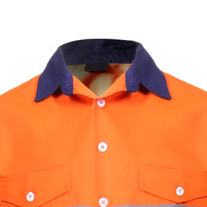 2026 Workwear Long Sleeve Construction Industrial Shirt Breathable And <b>Waterproof</b> And Excellent Safety <b>Work</b> - Product Image 2