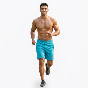 Shorts de sport décontractés en toile respirante et écologique pour hommes, séchage rapide, pour la gym et la course, couleurs personnalisables OEM ODM - Product Image 6