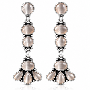 Pendientes Colgantes de Latón Plateado en Plata Antigua, Gran Venta |   Pendientes de Fiesta para Mujer con Múltiples Cristales Estilo Bohemia |   Proveedor Mayorista - Product Image 3