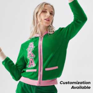 Custom Logo AKA Varsity Style <b>Cardigan</b> Sorority Fraternity Men's College Winter Embroidered Regular Sleeve V-neck <b>Thick</b> - Product Image 2