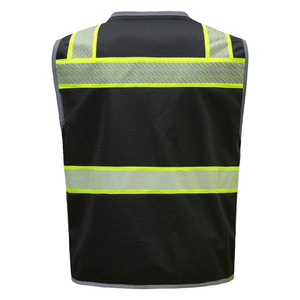 <b>Hi</b> <b>Vis</b> Reflective <b>Waterproof</b> Safety Vest Custom Logo Front Pocket Workwear Vest <b>Jackets</b> for Construction Worker - Product Image 6