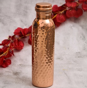 Ayurvedic <b>Copper</b> <b>Bottle</b> for Daily Hydration Hammered Texture Handcrafted Hammered <b>Copper</b> <b>Drinking</b> <b>Bottle</b> Leak-Proof Design - Product Image 5