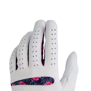 Guantes de golf blancos antideslizantes, transpirables y cómodos con logotipo personalizado a precio asequible para hombre y mujer, guantes transpirables OEM. - Product Image 3