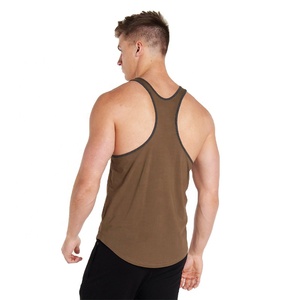 Custom Y Back <b>Men</b> Sleeveless Gym Singlets <b>Vest</b> Oversize <b>Men</b> Slim Fit Tank Tops 100% Cotton Breathable <b>Stringer</b> <b>Vest</b> for <b>Men</b> Bulk - Product Image 2