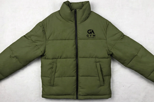 Veste matelassée respirante, coupe-vent et imperméable pour homme GYM Active, de haute qualité, à séchage rapide, doublée de laine, avec fermeture éclair et col montant, aspect uni. - Product Image 4