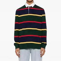 Camisetas Polo a Rayas de Excelente Calidad para Hombre, Corte Ajustado, Logotipo Bordado Personalizado, Manga Larga, Ropa Masculina 2026