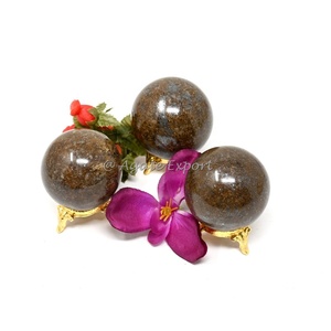 Bola de cristal curativa natural de alta calidad al por mayor esfera de bola de piedras preciosas pulidas de Malanga para Decoración - Product Image 5