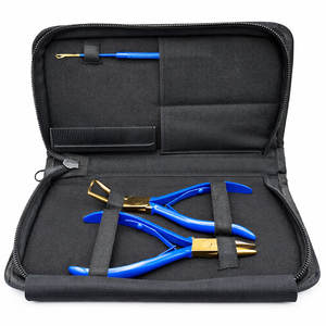 <b>Hair</b> <b>Extension</b> <b>Tool</b> Kit with Bead Opener pliers Loop Hook & Comb Complete Set for Professional Use OEM Factory Price - Product Image 1