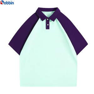Camisas Polo para Hombre, 100% Algodón, Diseño Color Block, Camiseta Polo para Hombre, Verano, Moderna, Holgada, Casual, Manga Corta, Cuello Camisero - Product Image 5