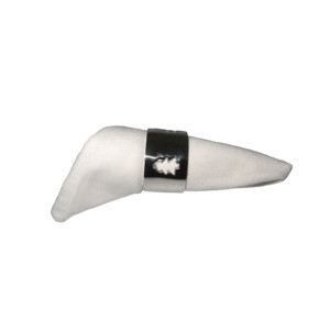 Embossed Design Christmas <b>Wedding</b> Table Decoration Accessories Customized <b>Tissue</b> Holder Napkin Ring With Nickel Finish For Bars - Product Image 3