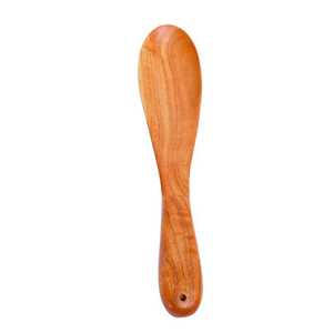 Espátula de madera de Neem hecha a mano de primera calidad – Espátula de cocina de mango largo que no raya para cocinar, voltear y mezclar - Product Image 5