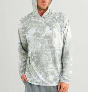 Sudadera de Pesca Ligera de Bajo Precio con Protección Solar y Cuello Ajustable, Camisa de Pesca con Capucha y Manga Larga - Product Image 1