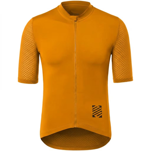 Camiseta de ciclismo azul con cremallera, camiseta de manga corta para bicicleta, ropa para carreras de escalada - Product Image 3