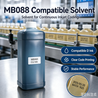 Encre noire M MB088 0,75L compatible avec l'imprimante à jet d'encre continu pour imprimante M Cij