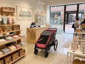 Remolque/carrito/corrillador para niños 3 en 1 de aleación de aluminio, ligero, plegable, con ruedas traseras de 30 pulgadas para bicicleta - Product Image 1