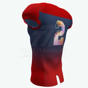 Maillot de football américain professionnel unisexe, design élégant, court, respirant et anti-humidité, 100% coton - Product Image 2