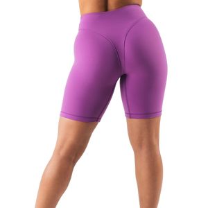 <b>Womens</b> Purple Gymwear <b>Shorts</b> High Waist Stretch Compression Workout Fitness Training Yoga Activewear Wear - Product Image 2