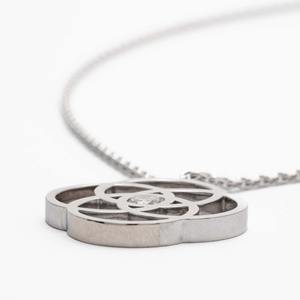 Delicado Collar con Colgante de Diamante Cultivado en Laboratorio de 0.40ct, Oro Blanco de 14K, Diseño Minimalista Solitario, Joyería Fina, Regalo Diario para Mujer - Product Image 4