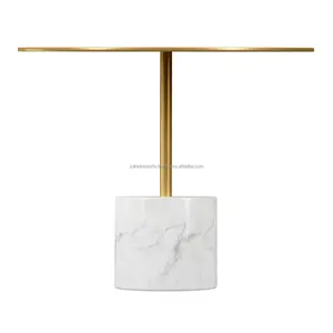 Mesa de Centro de Diseño de Lujo con Cubierta de Acero Inoxidable y Marco Dorado, Moderna y Ecológica para Sala de Estar, Oficina, con Carga Inalámbrica - Product Image 5