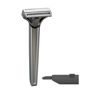 Maquinilla de Afeitar de Seguridad Goodfellas Smile de Acero Inoxidable de Doble Filo, Mecanizada por CNC con un Diseño Extremo de Última Generación - Product Image 1
