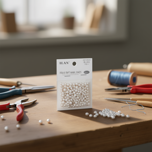 Perle artigianali Ilan 4-8mm bianche per manualidades 12g - Product Image 2