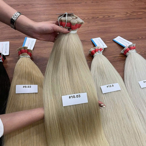 Hot Trending Vietnames Cabello crudo Extensiones de cabello a granel Natural Liso Toda la longitud Sin mezcla Cabello de lujo Listo para enviar - Product Image 2