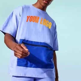 Conjunto de 2 piezas transpirable 100% algodón para hombre, camiseta polo de manga corta con media cremallera y pantalones cortos, ropa informal de verano para hombre. - Product Image 6