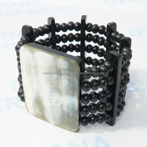 Pulsera de Hueso de Diseño, Hecha a Mano, con Múltiples Hilos y Cuentas, Brazalete, Joyería Tribal de Moda, Accesorio Elegante para Mujer - Product Image 6