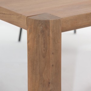 Table à manger en bois Vandana Zentrix Elara avec un design contemporain fait main et solide - Product Image 3