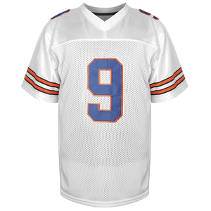 Camiseta de Fútbol Americano Blanca con Cuello en V, Manga Corta, Malla Transpirable, Estampado Sublimado, Número 9, para Hombre Adulto, Corte Regular - Product Image 2