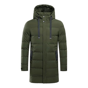<b>Men</b>’s Winter Coat <b>Long</b> Puffer <b>Jacket</b> Warm Hooded Quilted Parka Outerwear Insulated Cold Weather <b>Jacket</b> - Product Image 1