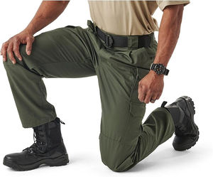 Pantalones Cargo Tácticos de Lona para Hombre, Suministro OEM, con Cintura Elástica y Múltiples Bolsillos, para Senderismo y Jogging en Invierno - Product Image 2