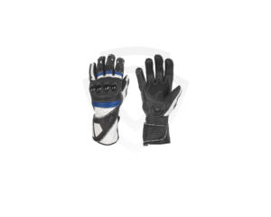 Gants de moto en cuir personnalisés pour l'hiver, à doigts entiers, pour la course, compatibles écran tactile, antidérapants, imperméables, respirants, avec protection des articulations - Product Image 1