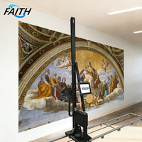 Peralatan Grafik Dinding 3D Akurasi Tinggi Cetak Cepat Faith Fast Printing, Printer Dinding 3D untuk Branding Ritel
