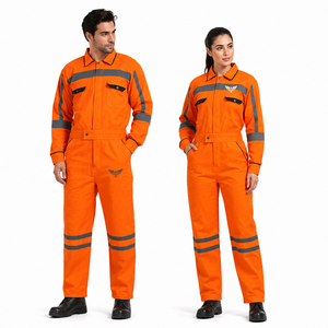 Overol de Trabajo Naranja de Alta Visibilidad Personalizado 2026, Overol de Seguridad Reflectante, Overol Industrial para Mecánicos, para Hombres y Mujeres - Product Image 1