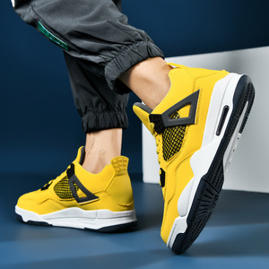 Baskets de basketball montantes respirantes, nouvelle collection automne 2026, avec coussin d'air, tendance mode, chaussures de sport décontractées pour couple homme et femme - Product Image 1