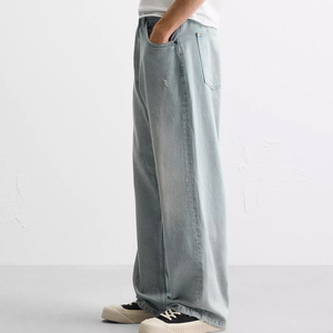 Pantalon Baggy Homme Tendance Personnalisable Léger Respirant Confortable Durable 100% Coton Décontracté Écologique OEM - Product Image 3