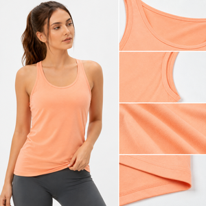 Camiseta sin mangas para mujer, moderna, transpirable, ligera, cómoda, tela duradera, adecuada para gimnasio, viajes, fitness, OEM - Product Image 6
