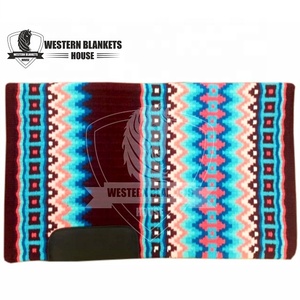 แผ่นรองอานม้าขนสัตว์นิวซีแลนด์แผ่นรองอานม้าทำจากผ้าฝ้ายหนาใช้แสดงการขี่ม้าการออกแบบที่สวยงามดีไซน์100% ใหม่ - Product Image 6