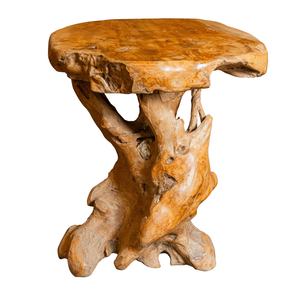 Table basse ARTERRA en teck naturel rustique, artisanale, durable et luxueuse, pour le salon - Product Image 1