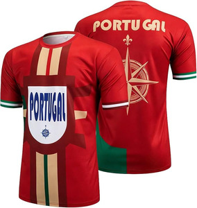 Maillot de sport pour homme inspiré du patrimoine, 100 % coton, tricoté, imprimé, tissu écologique respirant pour la performance - Product Image 1