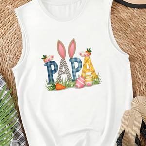 PAPA con patrones únicos Chaleco casual de mujer - Product Image 1