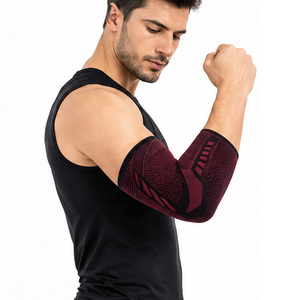 Manchons de protection en caoutchouc respirant et extensible pour les coudes, antidérapants, pour hommes, idéaux pour la gym et le sport – Vente en gros - Product Image 1