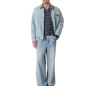 Veste en jean robuste sur mesure pour hommes, broderie, respirante, hiver, service OEM, logo personnalisé, veste de travail - Product Image 4