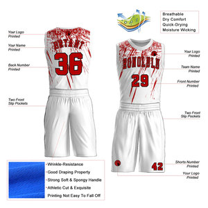 Uniformes Deportivos Personalizados de Último Diseño para Jóvenes, Uniformes de Baloncesto Personalizados de Alta Calidad, Ropa Deportiva de Poliéster BSCI - Product Image 2